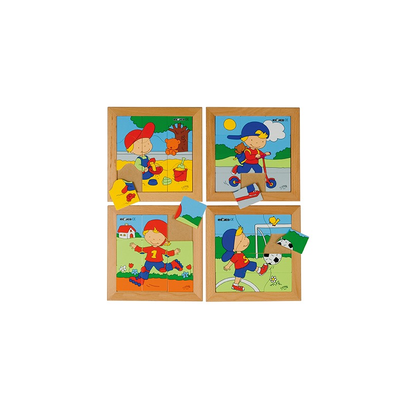 Puzzle set boys - set of 4 Puzzle set boys - set of 4