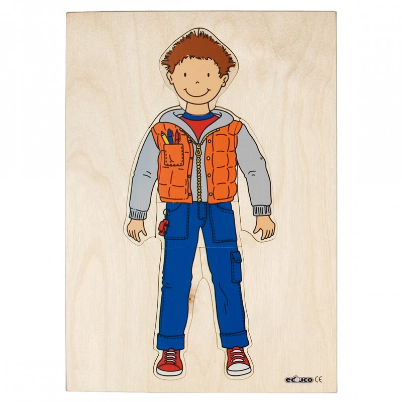 Getting dressed puzzle - boy Getting dressed puzzle - boy