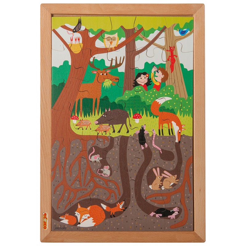 Oberhalb und unterhalb Puzzle - Wald (35) Oberhalb und unterhalb Puzzle - Wald (35)