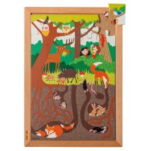 Oberhalb und unterhalb Puzzle - Wald (35)