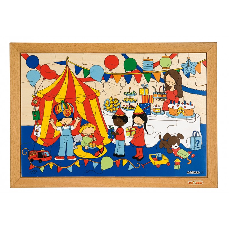 Deti aktivity puzzle - párty