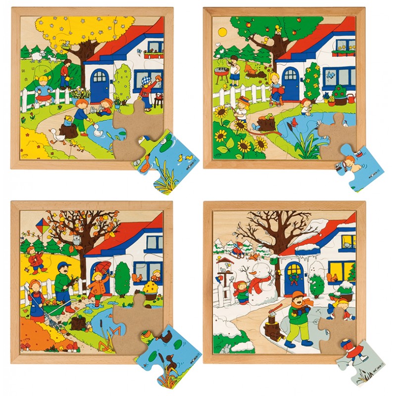 Seasons puzzles 1 - set of 4 Seasons puzzles 1 - set of 4