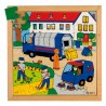 Street action puzzle - trash collection Street action puzzle - trash collection