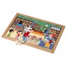 Math puzzle - quantities up to 12 l 35 wooden puzzle pieces