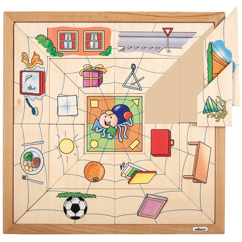 Spider sorting puzzle - shapes Spider sorting puzzle - shapes