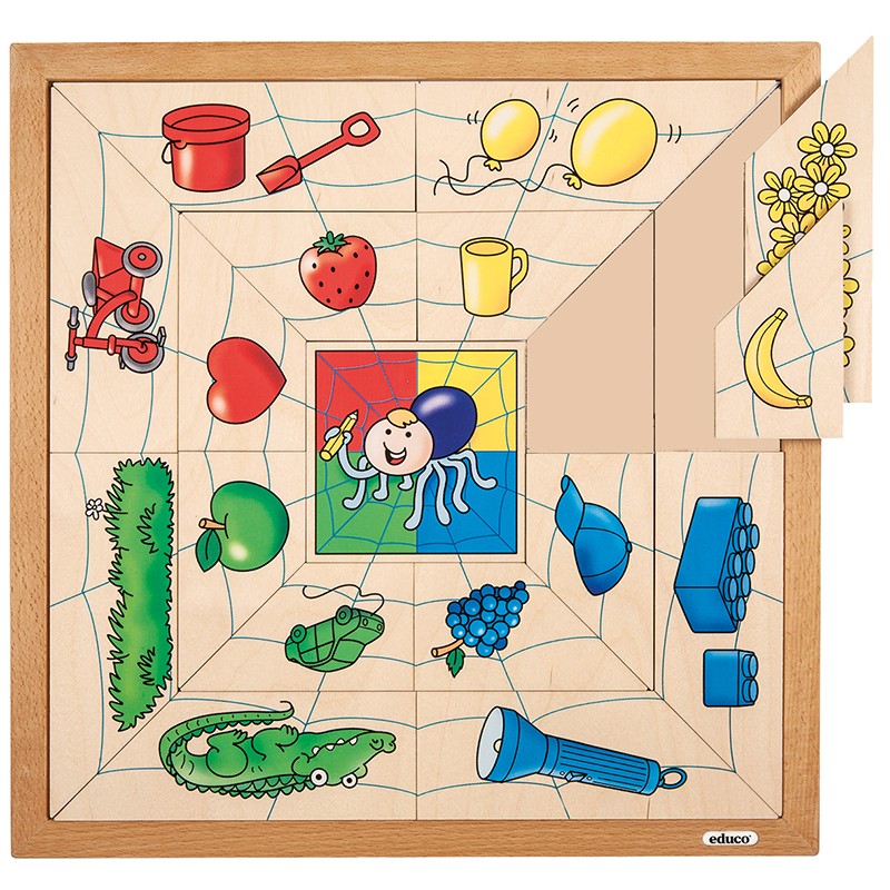Spider sorting puzzle - colours Spider sorting puzzle - colours