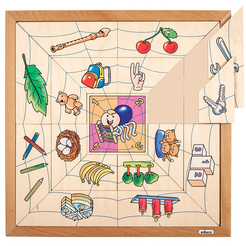Spider sorting puzzle - quantities Spider sorting puzzle - quantities
