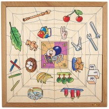 Puzzle s triedením pavúkov - množstvá