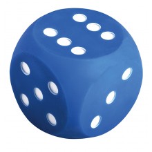Dot dice blue
