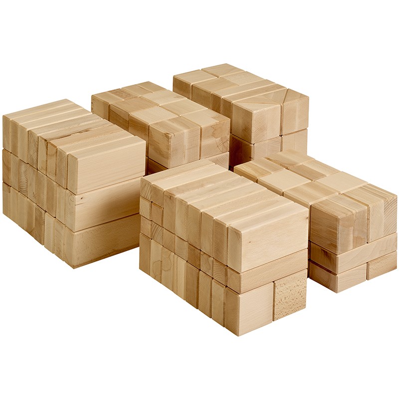 Large wooden building blocks (156) Large wooden building blocks (156)