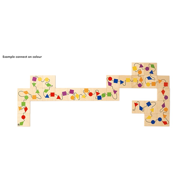 Connect shape and colour Connect shape and colour