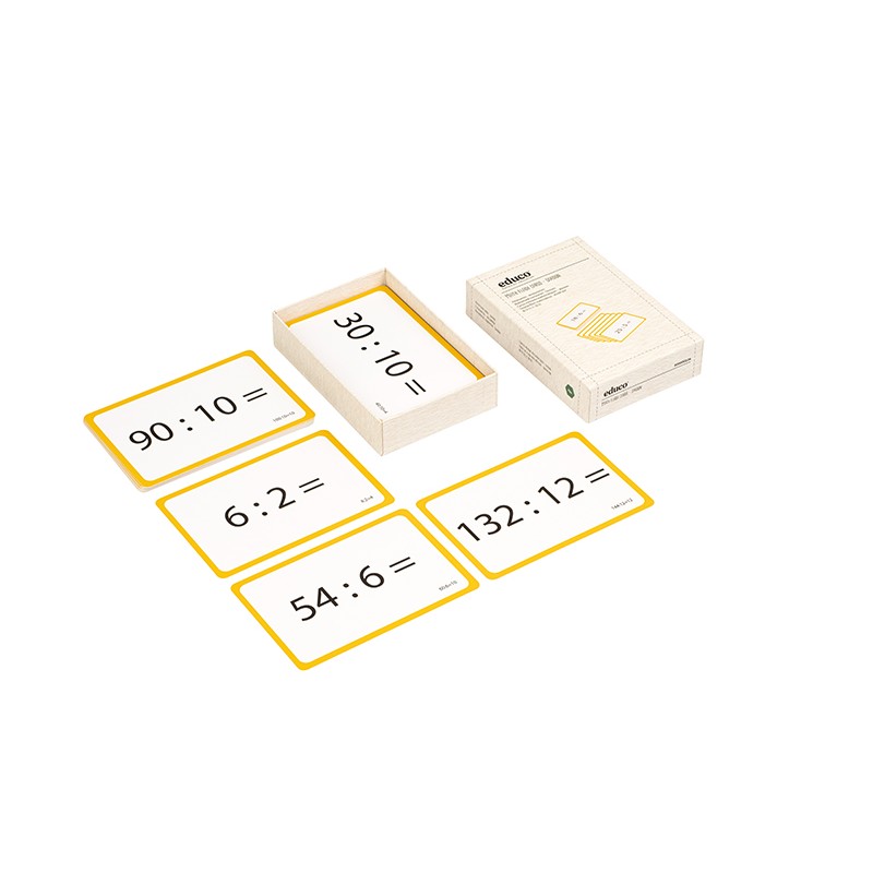 Math flash cards - division Math flash cards - division