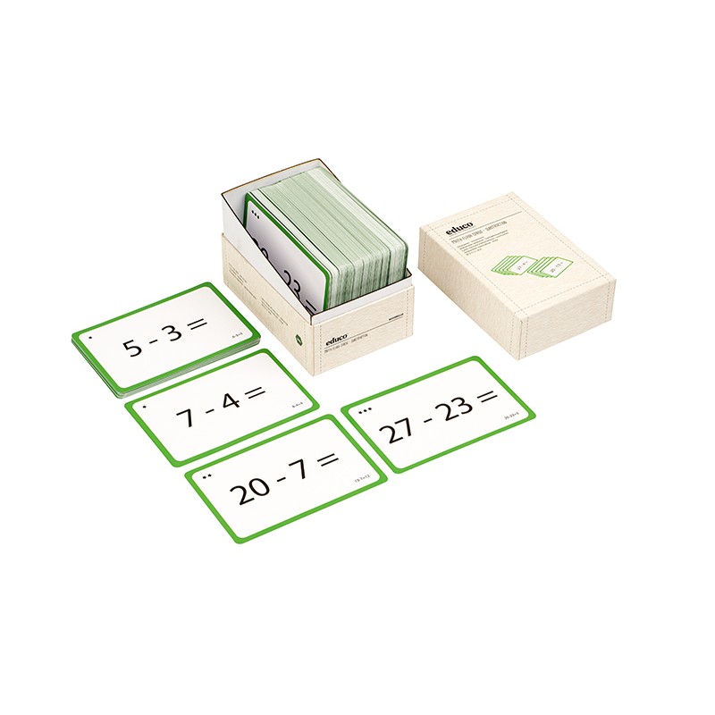 Math flash cards - substraction Math flash cards - substraction