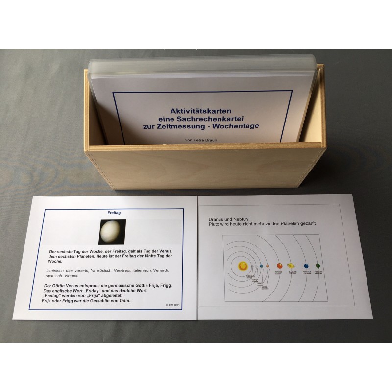Aktivitätskarten zum Sachrechnen der Wochentage Aktivitätskarten zum Sachrechnen der Wochentage