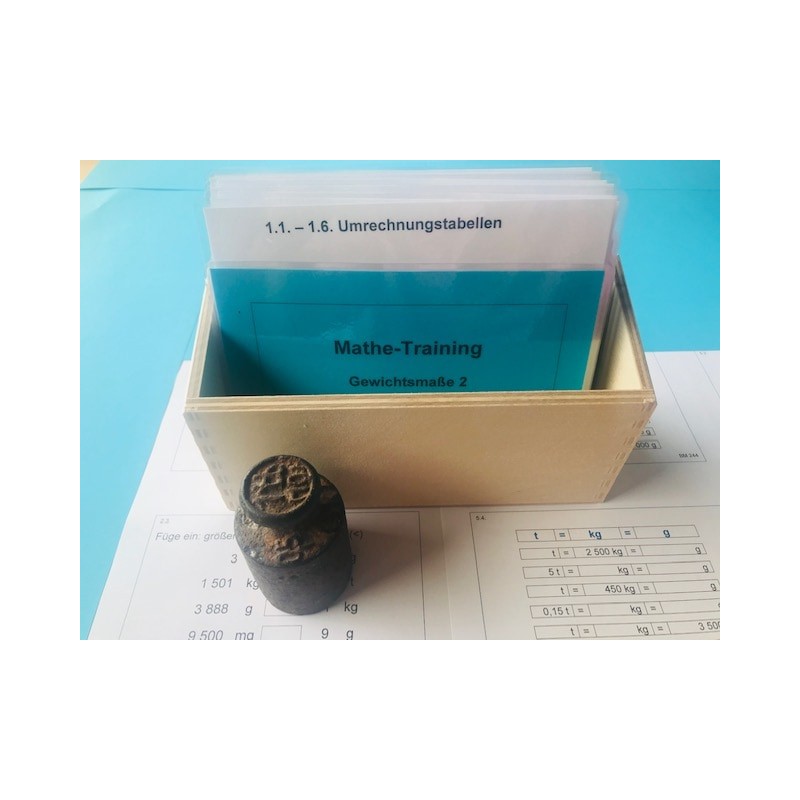 Mathe-Training Gewichte II Mathe-Training Gewichte II