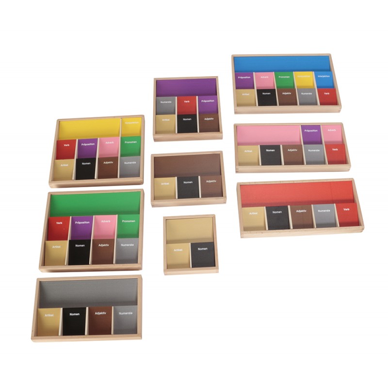 Set of nine compartments