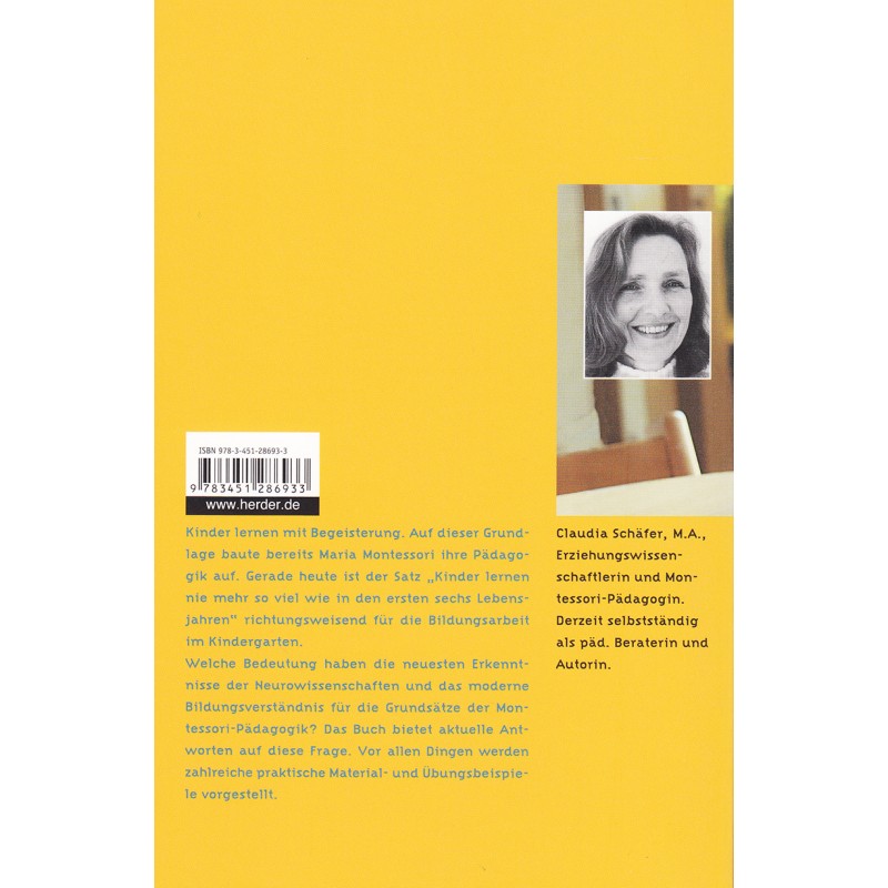Lernen mit Maria Montessori im Kindergarten Lernen mit Maria Montessori im Kindergarten