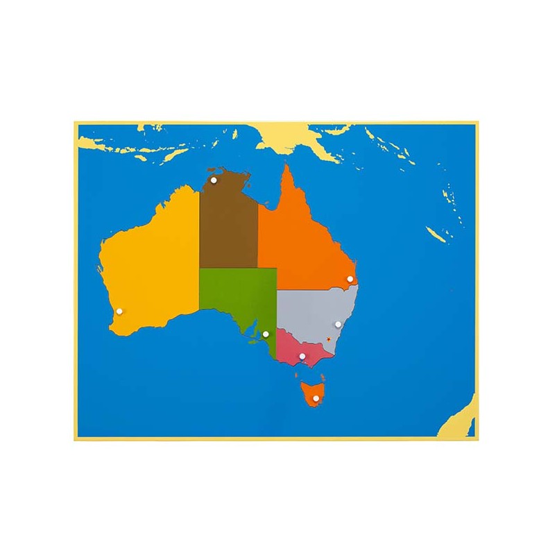 Puzzlekarte Australien Puzzlekarte Australien