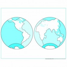 Kontrollkarte Ozeane: unbeschriftet