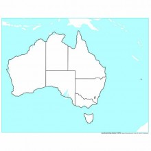 Australia Control Map: Unlabeled