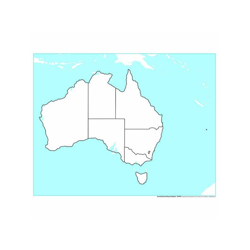 Australia Control Map: Unlabeled Australia Control Map: Unlabeled