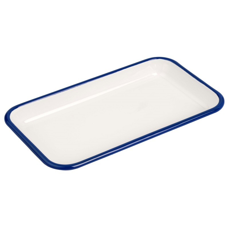 Emaille Teller: rechteckig Emaille Teller: rechteckig