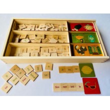 Lesekasten mit Silben