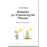 Picture cards for the development of plants