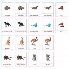 Klassifikationskarten - Deutsch + Tiere aus Australien