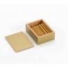 Box with 45 golden bead sticks SOLID beads