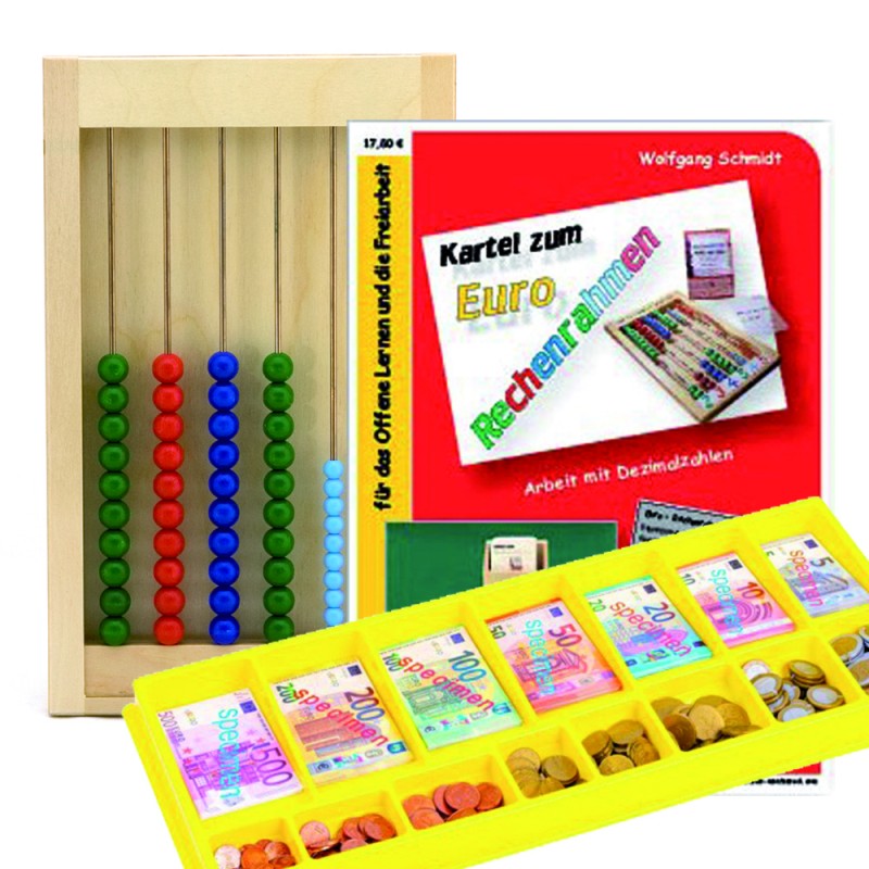 EURO Rechenrahmen - 2 Dezimalstellen Kombination EURO Rechenrahmen - 2 Dezimalstellen Kombination