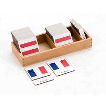 Europe flags - 3 parts classification cards - German