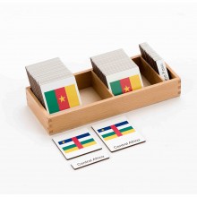 flags Afrika - 3 parts classification cards - German
