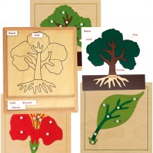 Activity puzzle set plants