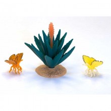 Safari Set Pflanzen mit Nest Jungtiere