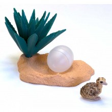 Safari Set Pflanzen mit Nest Jungtiere