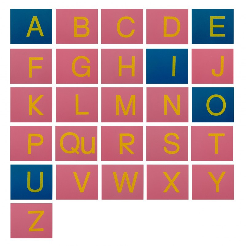 Sandpaper letters SET lowercase and uppercase PRINT LETTERS