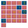 Sandpaper letters SET lowercase and uppercase PRINT LETTERS