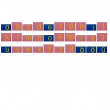 Sandpapierbuchstaben SET Klein- und Großbuchstaben DRUCKSCHRIFT