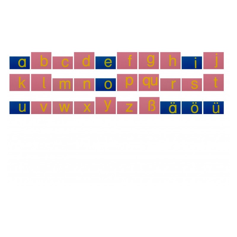 Sandpaper letters SET lowercase and uppercase PRINT LETTERS