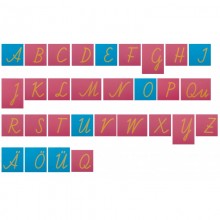 Sandpaper letters SET small and capital letters Austrian school script 95