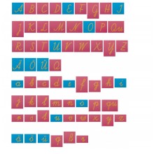 Sandpapierbuchstaben SET Klein- und Großbuchstaben Österreichische Schulschrift 95