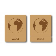 Flaggen der Welt - drei Teilekarten - Englisch