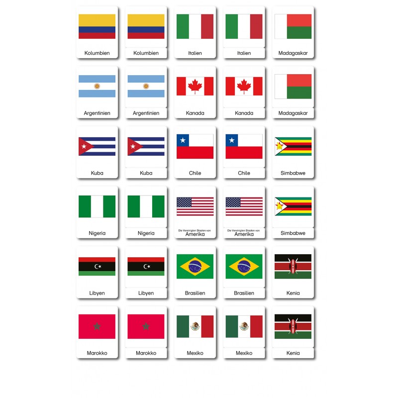Flaggen der Welt - Klassifikationskarten - Deutsch Flaggen der Welt - Klassifikationskarten - Deutsch