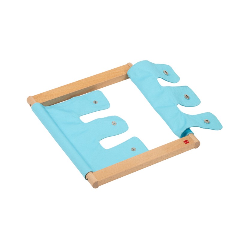 Frame with large snap buttons TODDLER VERSION