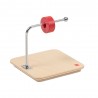 Disc on horizontally bent pin
