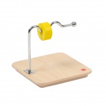 Scheibe auf horizontal geknicktem und gewelltem Stift