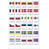 Vlajky Európy - Klasifikačné mapy - Angličtina