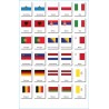 Europe flags - 3 parts classification cards - English Europe flags - 3 parts classification cards - English