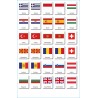 Europe flags - 3 parts classification cards - English Europe flags - 3 parts classification cards - English